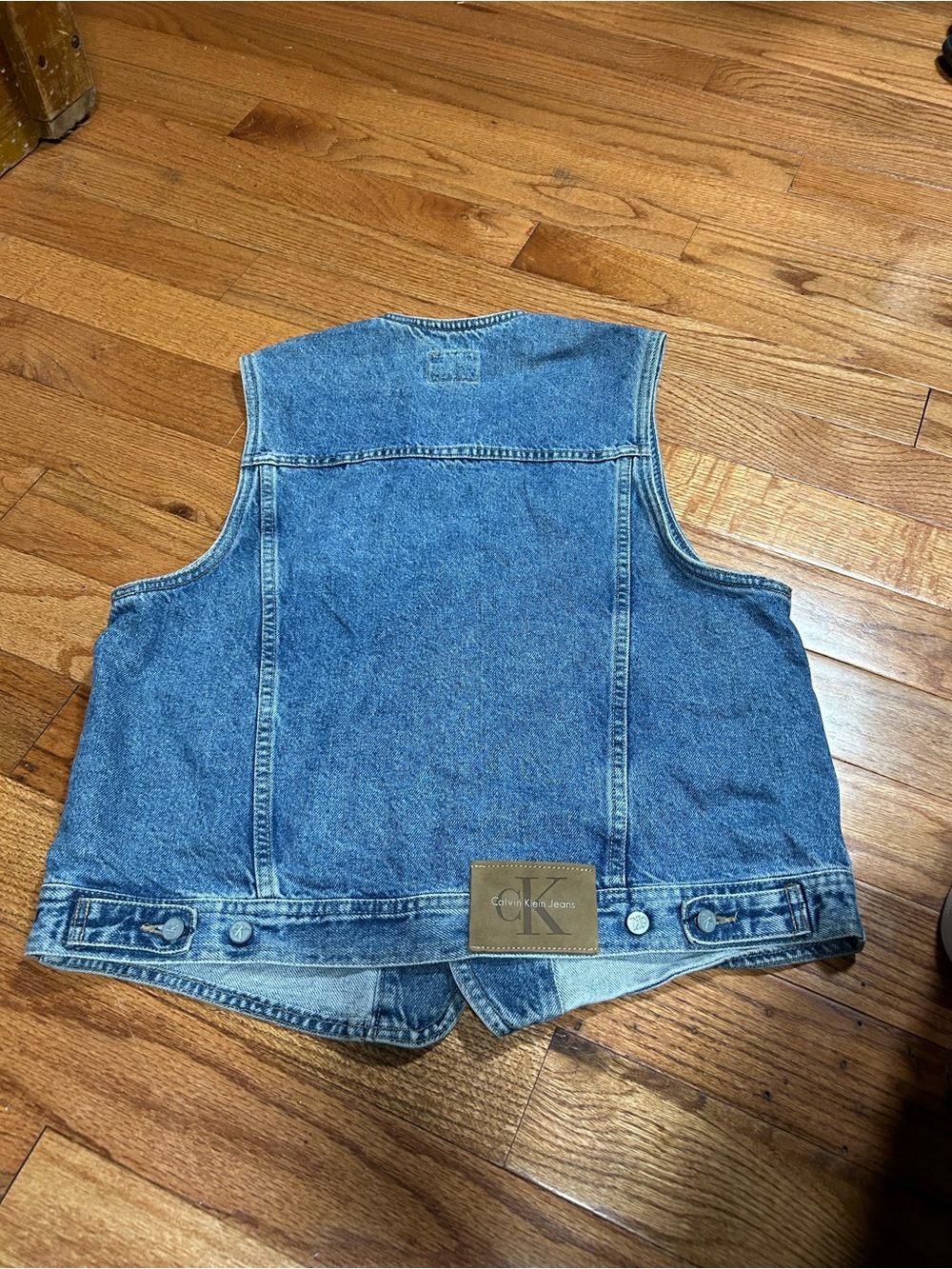 Vintage 90s Calvin Klein denim vest men’s medium - Picture 4 of 5